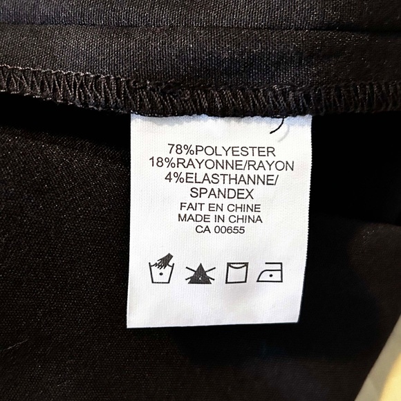 NEW PHOTOS! GAUCHOS, WIDE LEG, BLACK, SZ 24, BACK HIDDEN ZIP, PLEAT FRONT & BACK - Picture 4 of 15